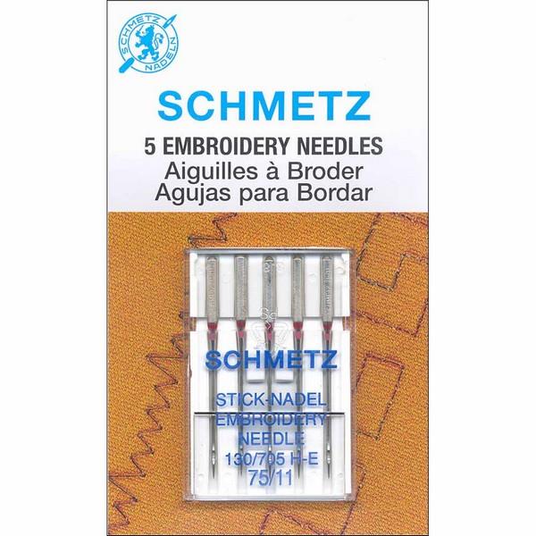 Schmetz Embroidery Needles 75/11 - 5 pack