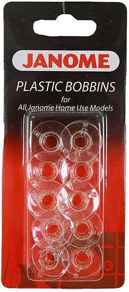 Janome Plastic Bobbins 10 in pkg
