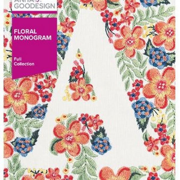 Anita Goodesign Floral Monogram at The Quilt Store