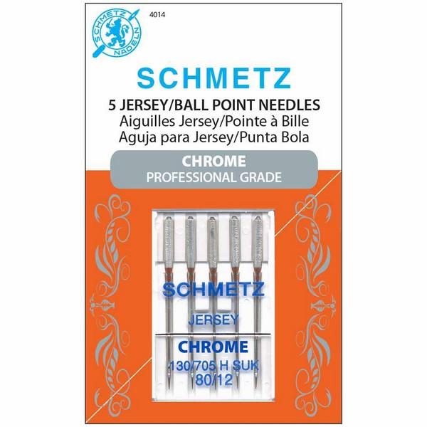 Schmetz Chrome Jersey Needles 80/12 - 5 Count