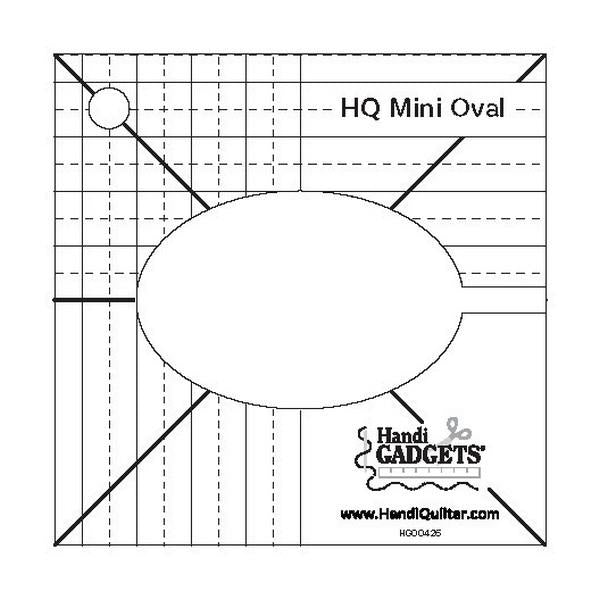 Handi Quilter Mini Oval Ruler available in Canada at The Quilt Store