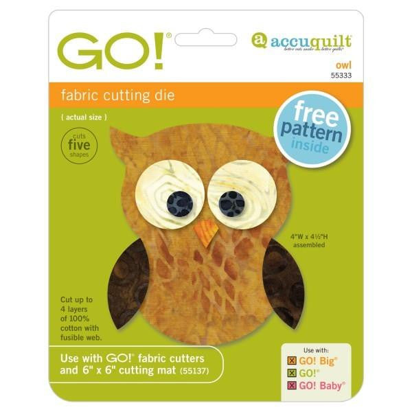 AccuQuilt Go! Fabric Cutting Die Owl