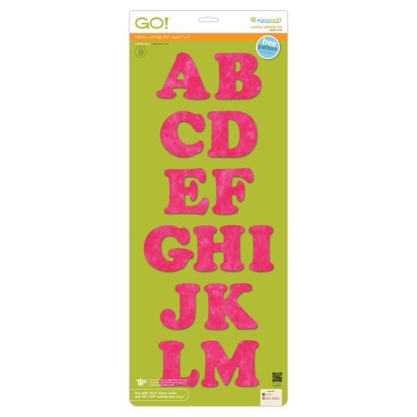 Accuquilt GO! Carefree Alphabet available in Canada at The Quilt Store